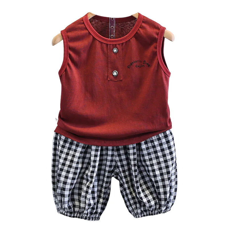Baby Boys Clothing Sets Newborn Clothes Suit Stripe Cotton Short Sleeve T-shirt +Pants 2pcs Girls Summer Outfits