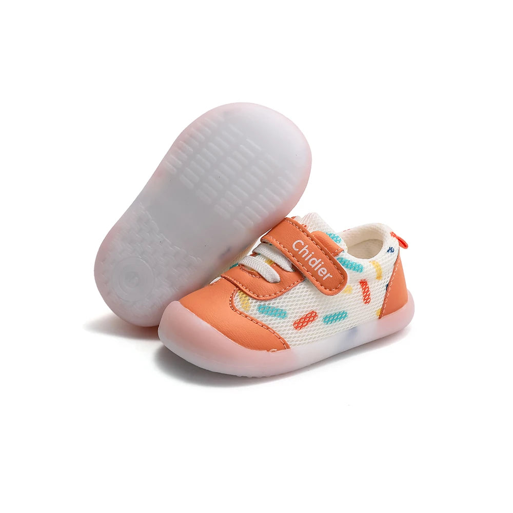 Baby Jungen Mädchen Atmungsaktive Mesh Kleinkindschuhe 1-2 Jahre Rutschfeste Weichsohlen-Sneaker