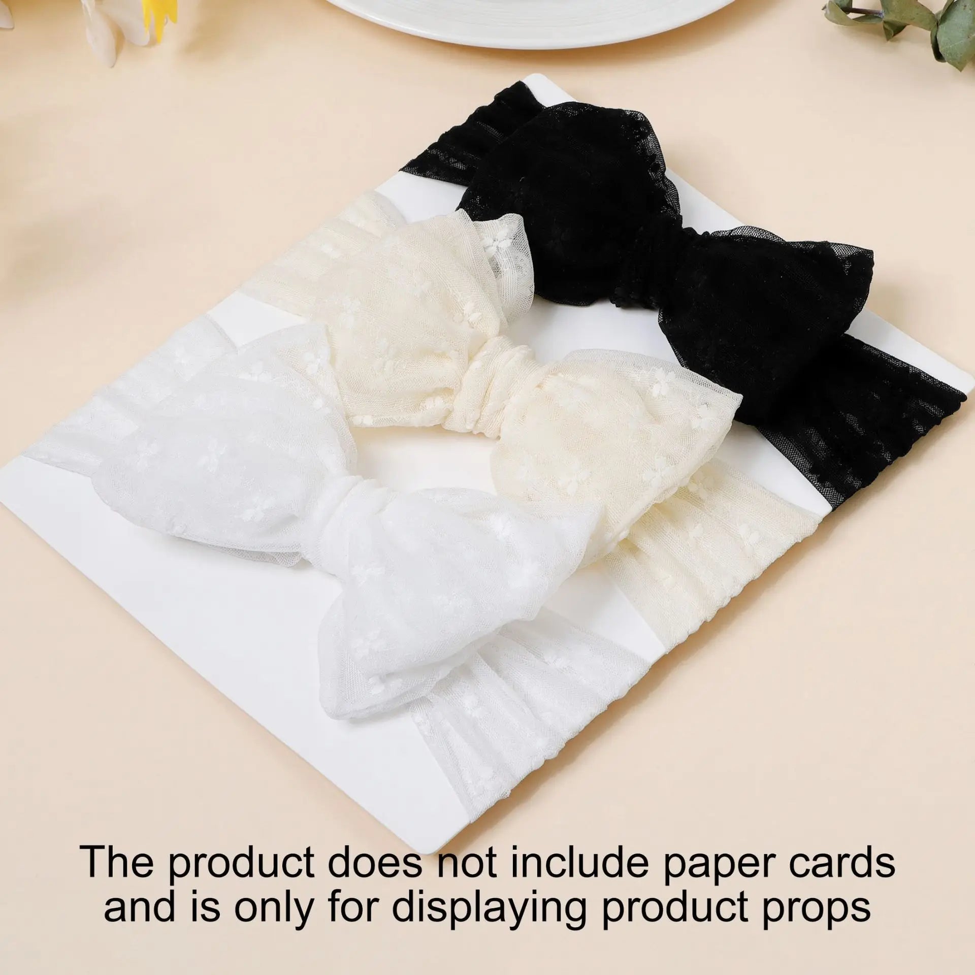3pcs Baby Girl Headband Braised Mesh Double-layer Bow Headband Newborn Soft Turban Headwrap Baby Hair Accessories Kids Headwear
