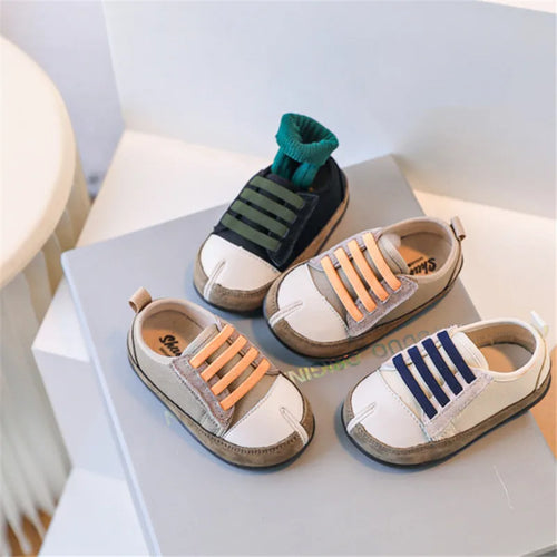 New Baby Shoes For Boy Canvas Toddler Kids Casual Shoes Soft Sole Outdoor Tennis Fashion Little Girls Sneakers