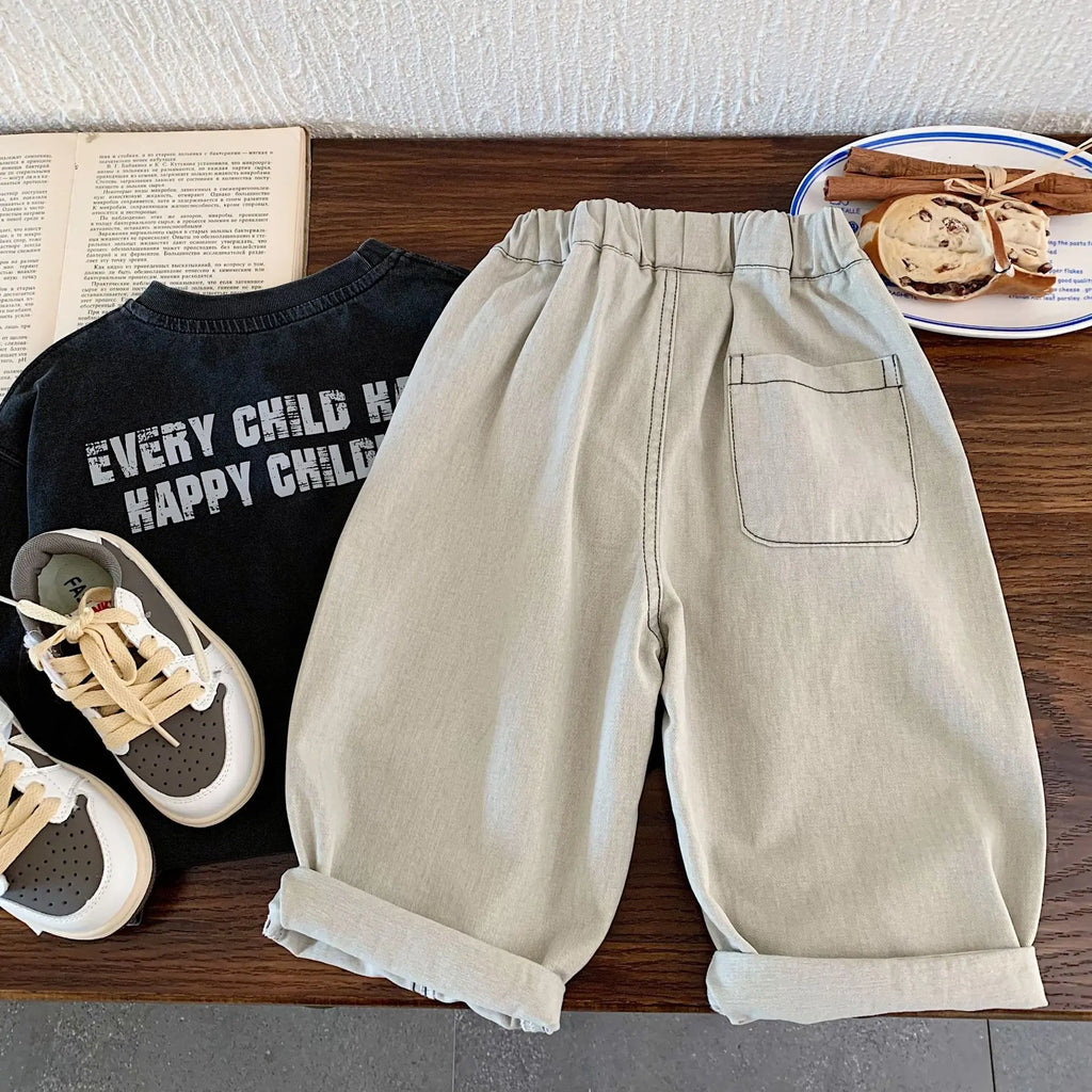 Pantalones para niños 2026 Otoño Invierno Pantalones holgados a cuadros para niños Moda Pantalones deportivos para niños pequeños Joggers Ropa para bebés