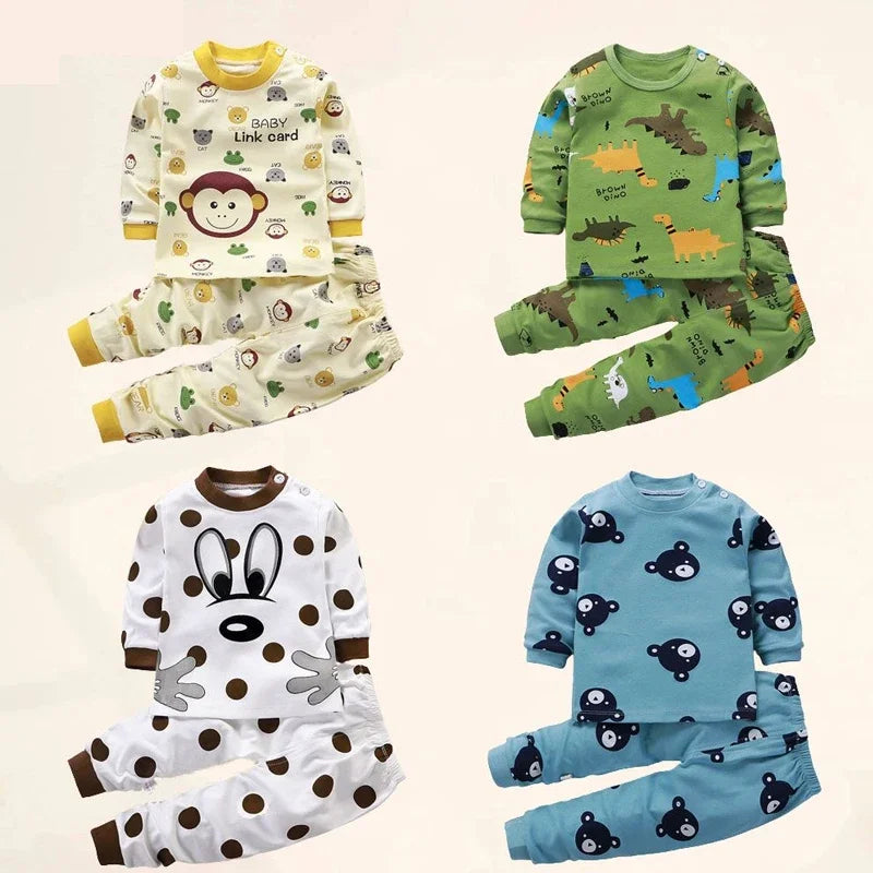 Kinderkleidung Kinder-Sets Kinderbekleidung Jungen Mädchen Baumwolle Herbst Winter Kleidung Hosen Schlafanzüge Unterwäsche Weihnachtsgeschenk
