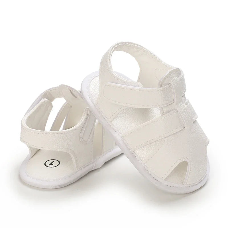 0-18M Baby Walking Sandals - Breathable Anti-Slip Soft Sole Shoes for Newborn Boys & Girls, Summer Infant First Walkers