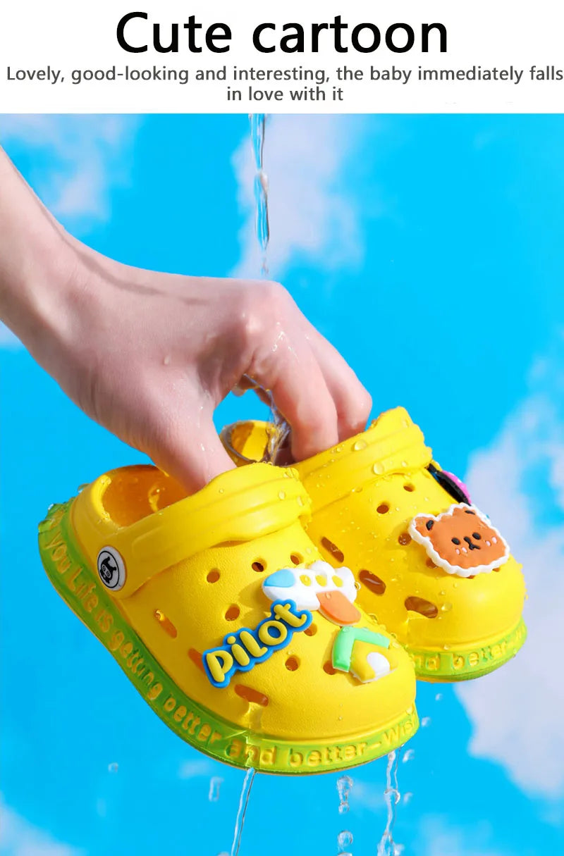 Summer Baby Shoes Sandals Cartoon Design Mules for Girls And Boys Infant Garden Shoes New Products for Children
