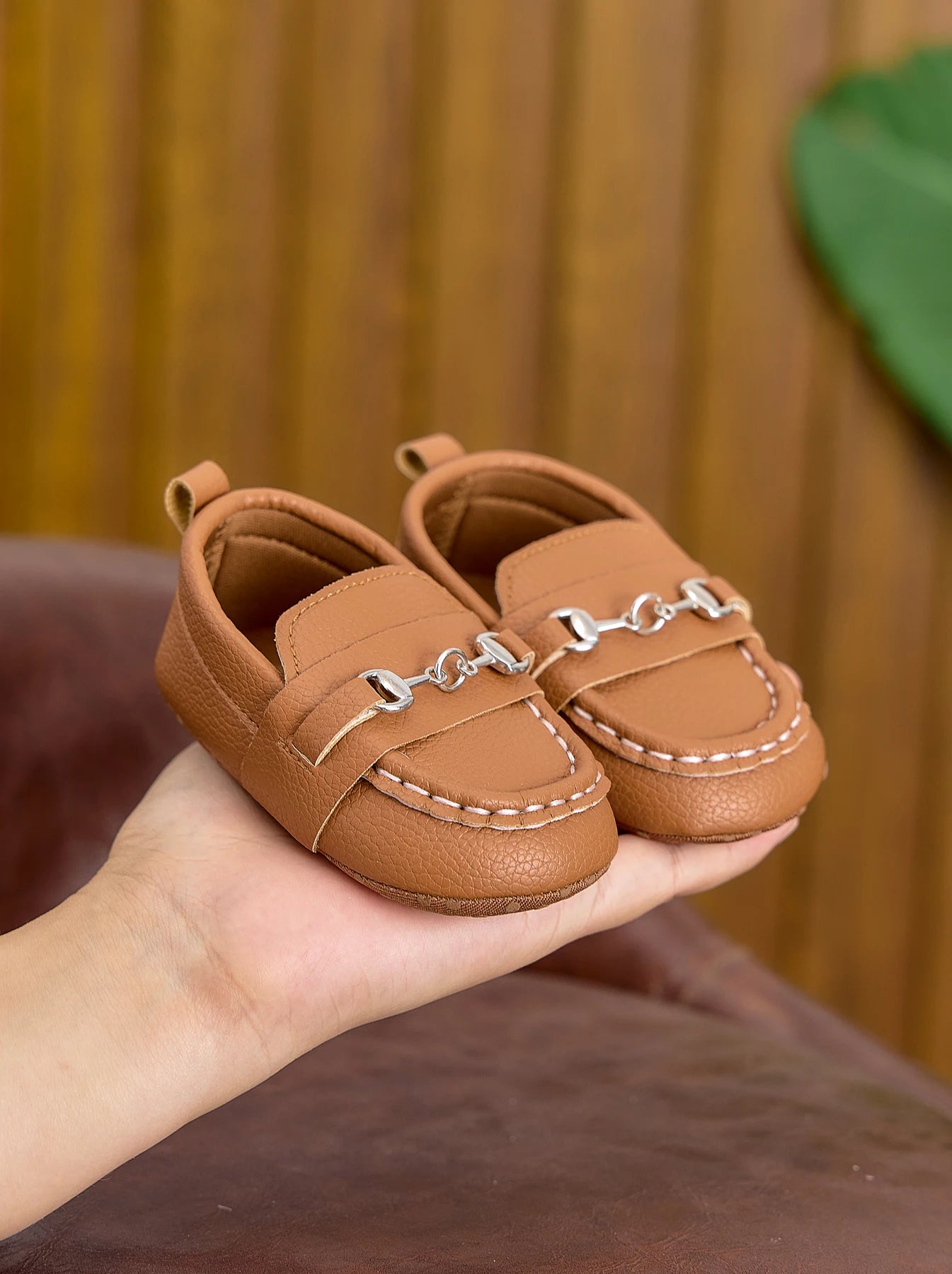 Baby British-Style Loafers, Soft-Soled Pre-Walker Shoes for 0-1 Year Old Babies