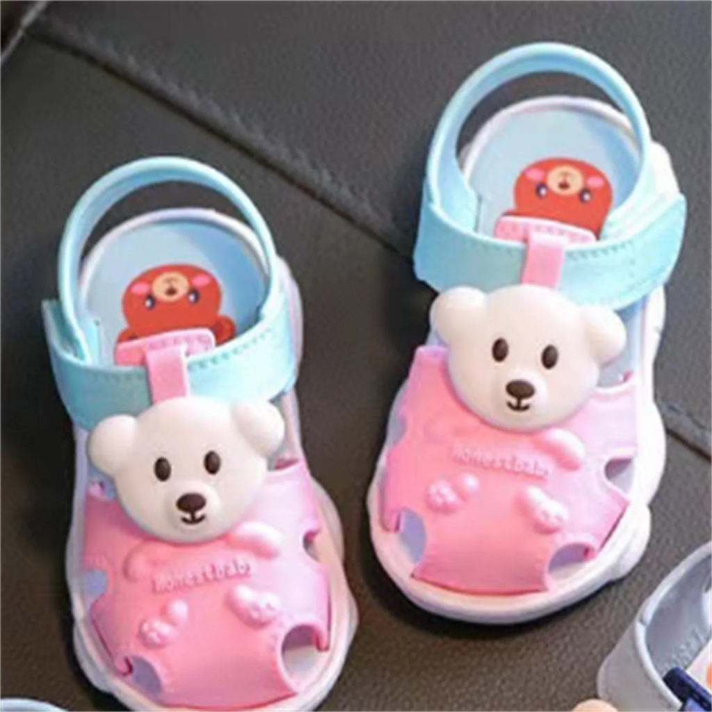 2025 Baby Sandals Summer Headed Vulnerable Shoes Breathable Sandals Baby 0-1-2-3 Years Old Non slip Soft Sole Walking Shoes