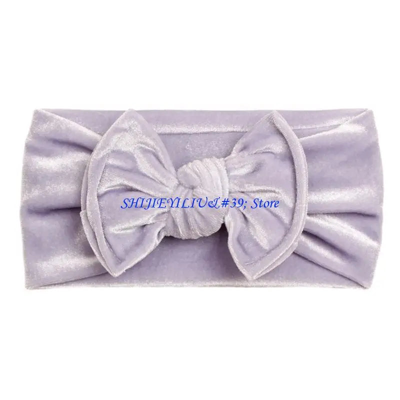 E21F Baby Headband Bows For Baby Girl Headbands Elastic Nylon Newborn Hair Turban