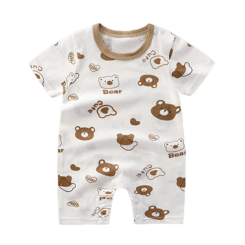 Sommer Strampler Baby Mädchen Kleidung Baumwolle Kurzarm Overall Neugeborene Baby Jungen Kleidung Bodysuit für Neugeborene