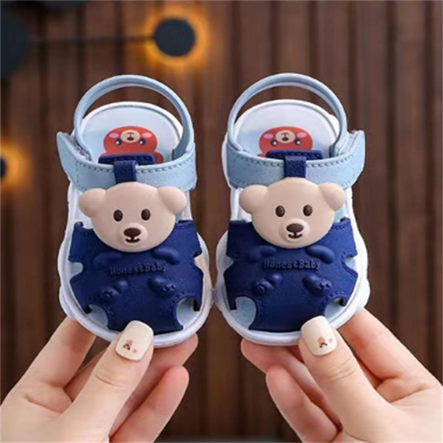 2025 Baby Sandals Summer Headed Vulnerable Shoes Breathable Sandals Baby 0-1-2-3 Years Old Non slip Soft Sole Walking Shoes