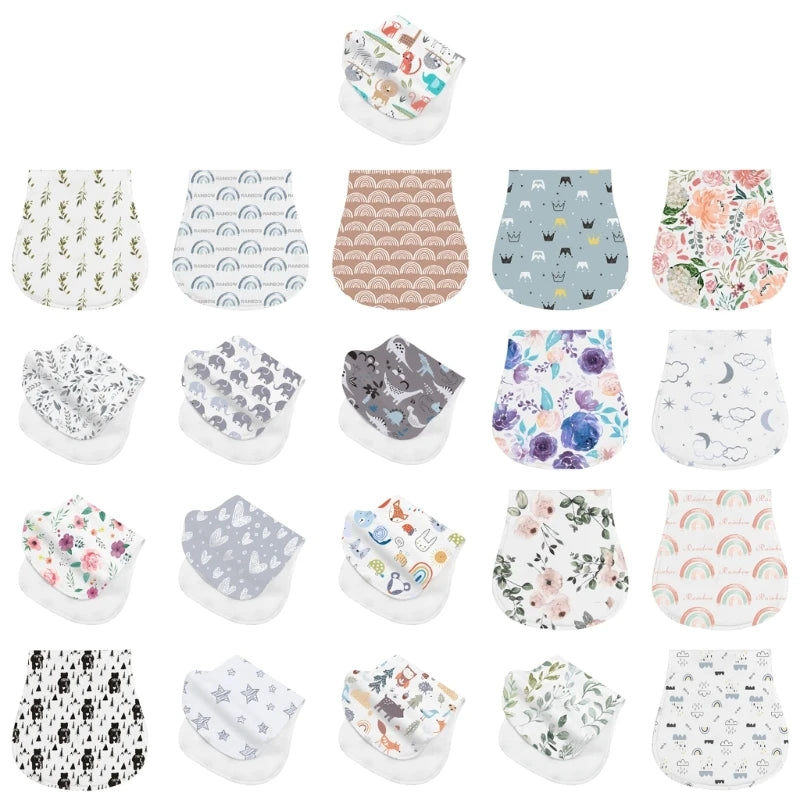 Baby Burp Cloths Baby Burp Bibs Feeding Nursing Towel Accessory Burping Rag for Newborns Cotton for Girls & Boys Gift