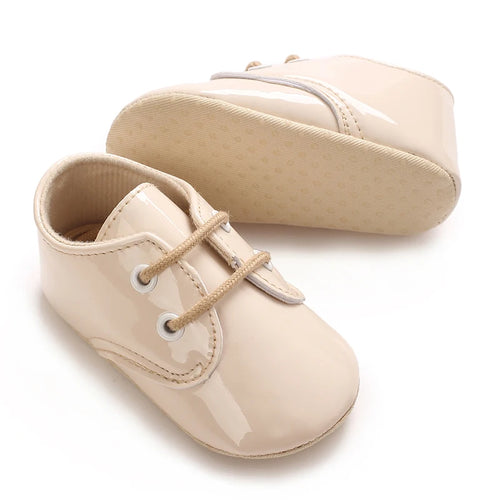 Baby Tie one's Shoes Sneakers Classical Sport Soft Sole PU Leather Shoes Solid color First Walker Newbor Baby Boy Girl Shoes
