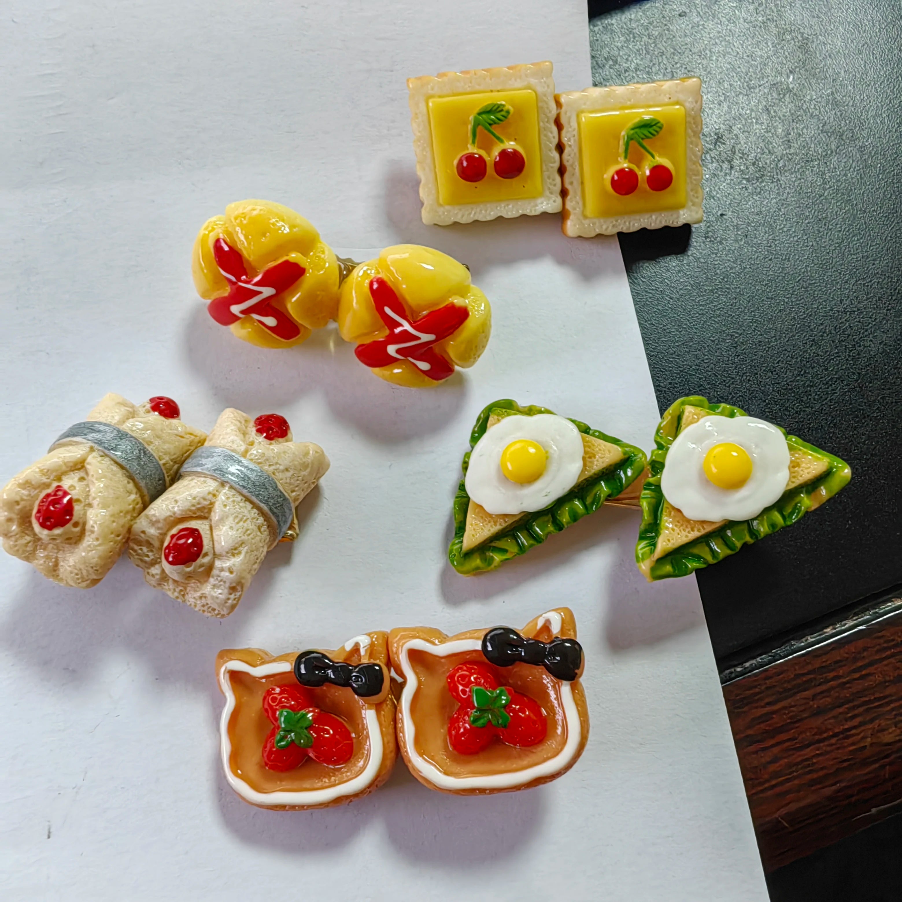 Funny Novelty Hair Pin For Baby Girl Hair Accessories Simulation Food Sunflower Seeds Egg Pinches For Hair Girl Hair Hooks Clips