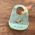 Waterproof Baby Bibs Baby Stuff Cute Cartoon Animal Printed Kids Bib Girl Boy Adjustable Soft Silicone Bib Baby Feeding Stuff
