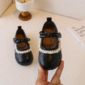 Little Girl'S Leather Shoes Ruffles Retro Style Adorable Kids Flat Shoe Spring Versatile Three Colors Fashion Children Mary Jane