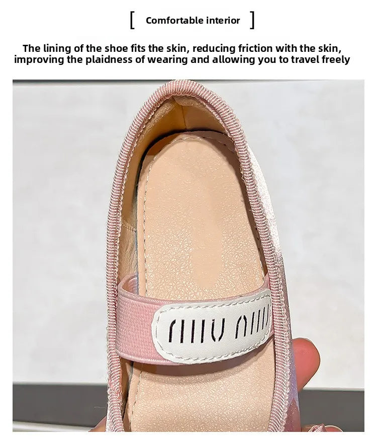 Baby Girls Beautiful Hollow Flat Sandals 2026 Casual Soft Cartoon Bow Students Cute Comfortable Elegant Kids Daily Summer