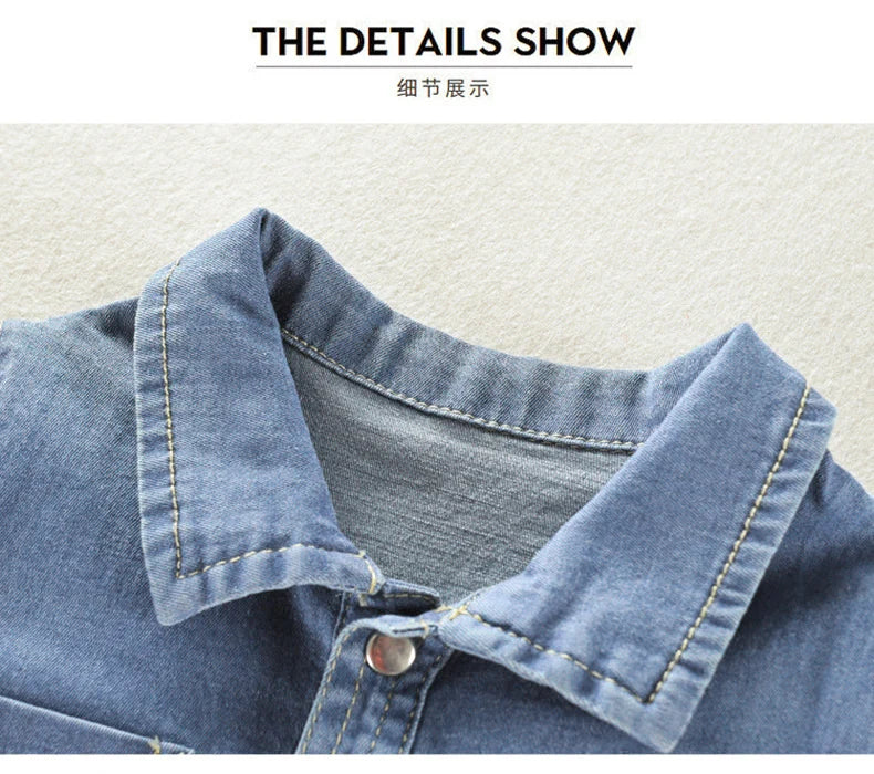 DIIMUU Baby Children Boys Clothing Toddler Overalls Denim Pants Fashion Kids Casual Jumpsuits Long Sleeve Trousers