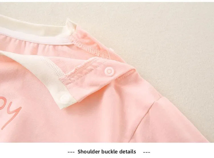 Ropa de verano para bebés, 100 % algodón, ropa fina de manga corta para el verano, ropa para gatear, ropa para niños