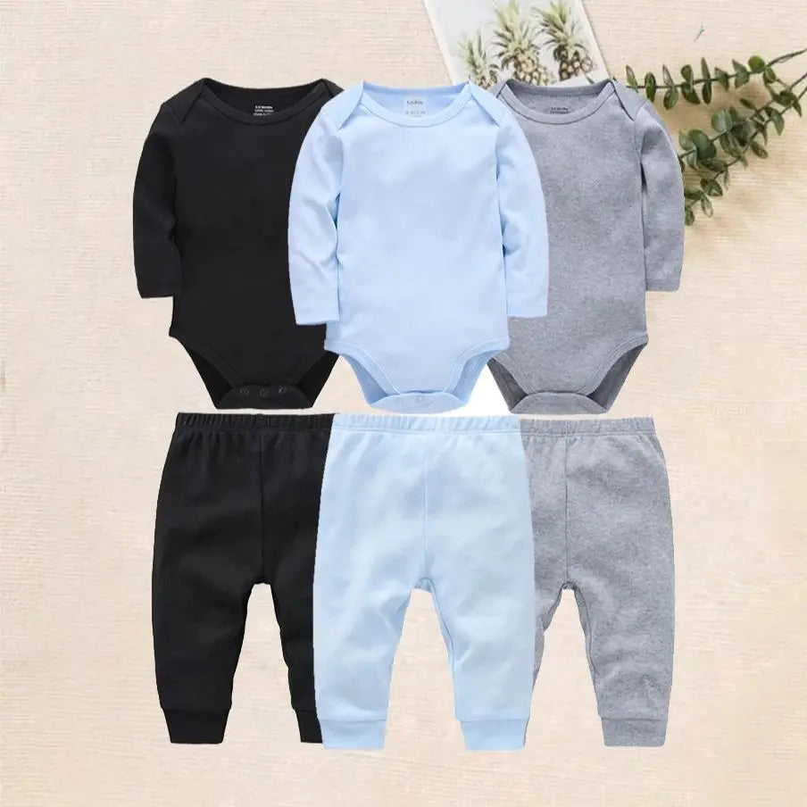 1/3/4/6 Pcs KAVKAS Baby Clothing Rompers Boys 100% Cotton Plain Bodysuit Girls Blank Muslin Jumpsuit 0-24 Months