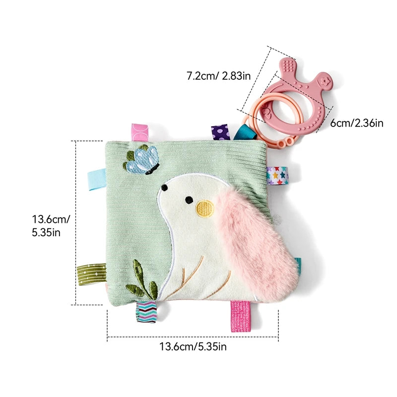 Baby Toy Montessori Rabbit Soothing Towel Toy Is Specially Designed For Babies Featuring A Soft And Cute Rbbit Shape As Its Core
