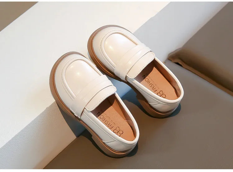 Children Leather Shoes for Boys Girls Kids Loafers Slip-on School Flats Casual Sneakers for Wedding Formal Occasions Party 23-35