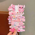 14 Pcs Baby Girl's Fashion Cartoon Stitch Hair Pin BB Hairpin Cute Girls Bangs Hair Accessories No Harm To Hair Baby Child Gifts