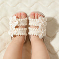 Cute princess baby shoes with spring and autumn small flower soft sole suitable for 0-1 year old babies to wear