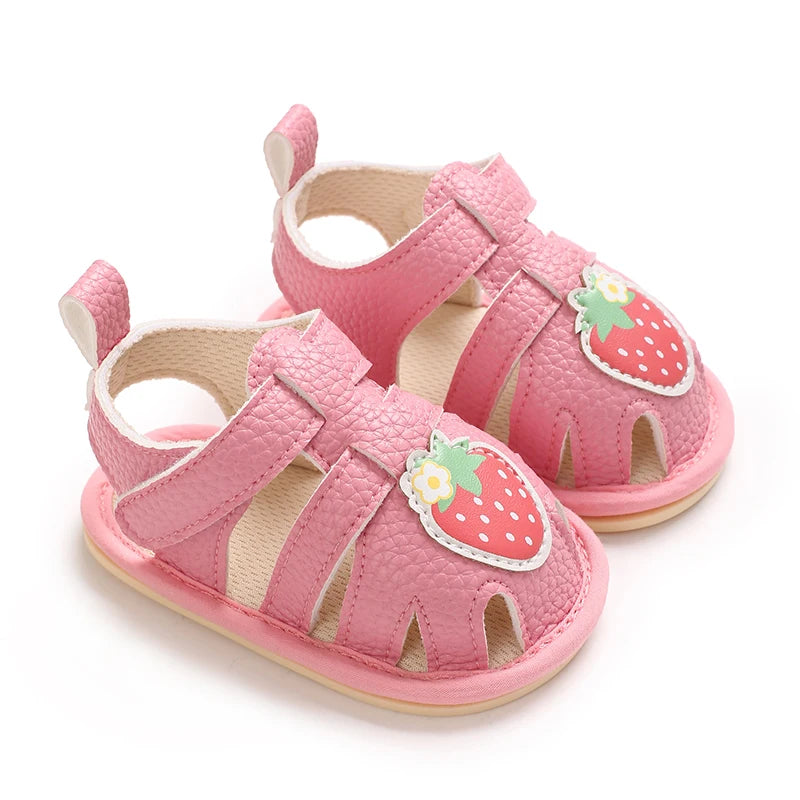 Summer sandals for baby boys and girls, breathable baby summer sandals, first walking shoes for newborns at 18 months old