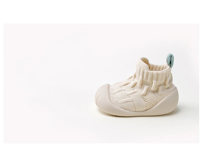Spring Autumn Baby Boys Girls High Top Walking Shoes Kids Sneakers Child Soft Sole Anti Slip Knitted Infant Newborn Socks Shoes