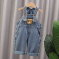 2024 Mode Frühling Herbst Kinder Jumpsuit Jungen Mädchen Cartoon Jeans Latzhose Kinderhosen Fashion Kleinkind Freizeit 0-5 Jahre