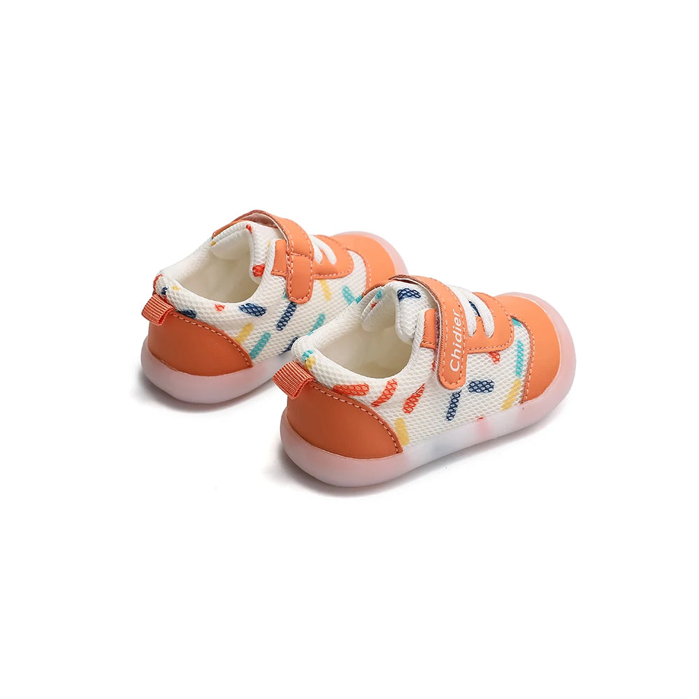 Baby Jungen Mädchen Atmungsaktive Mesh Kleinkindschuhe 1-2 Jahre Rutschfeste Weichsohlen-Sneaker