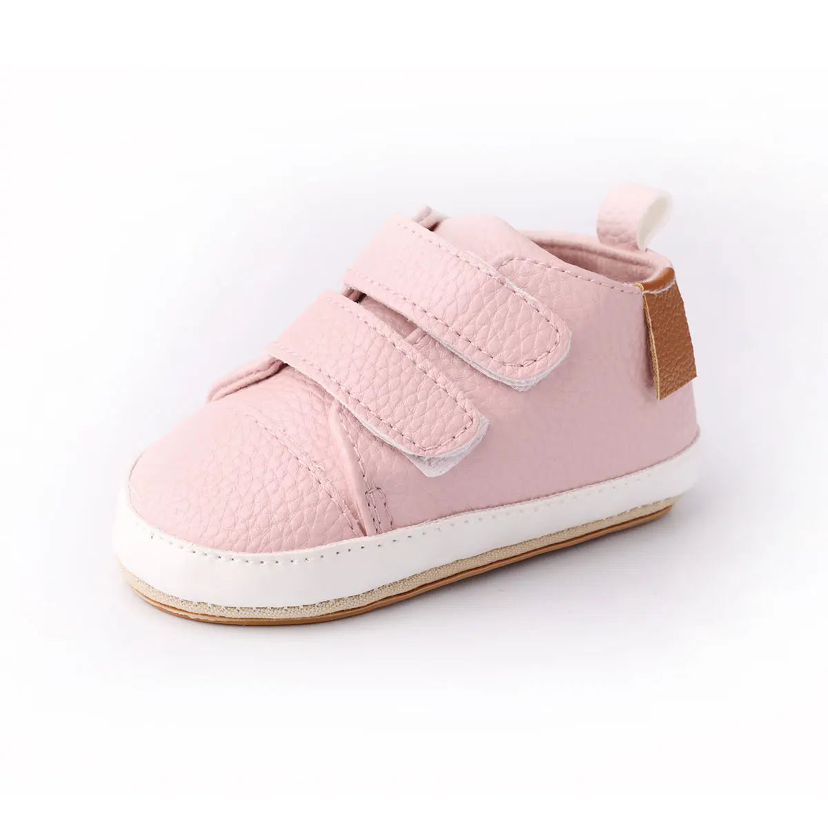 Zapatos de bebé, zapatos de bebé de primavera y otoño de 0 a 1 año, zapatos de bebé con doble velcro, suela blanda casual antideslizante, zapatos de bebé de caña baja