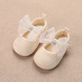 Baby Girls Shoes Toddler First Walkers Soft Non-Slip Sole Floor Princess Bow Newborn Shoes For Baby Girls For 0-18Months