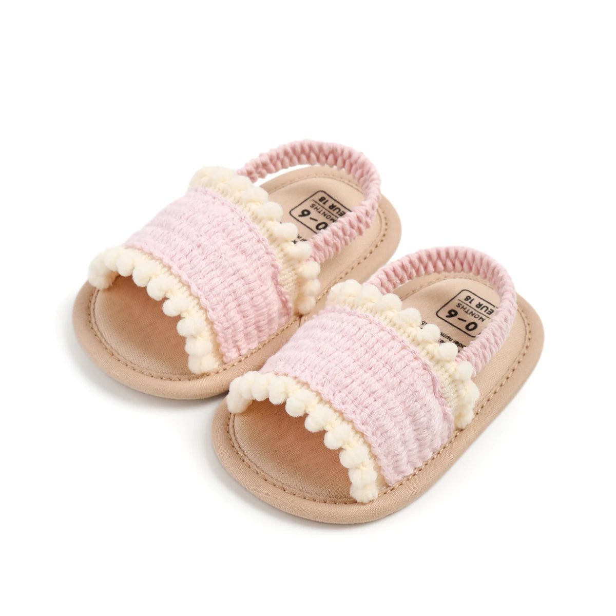 Baby girl sandals, summer shoes, outdoor first step for toddlers to learn to walk summer shoes for babies aged 0-18 months
