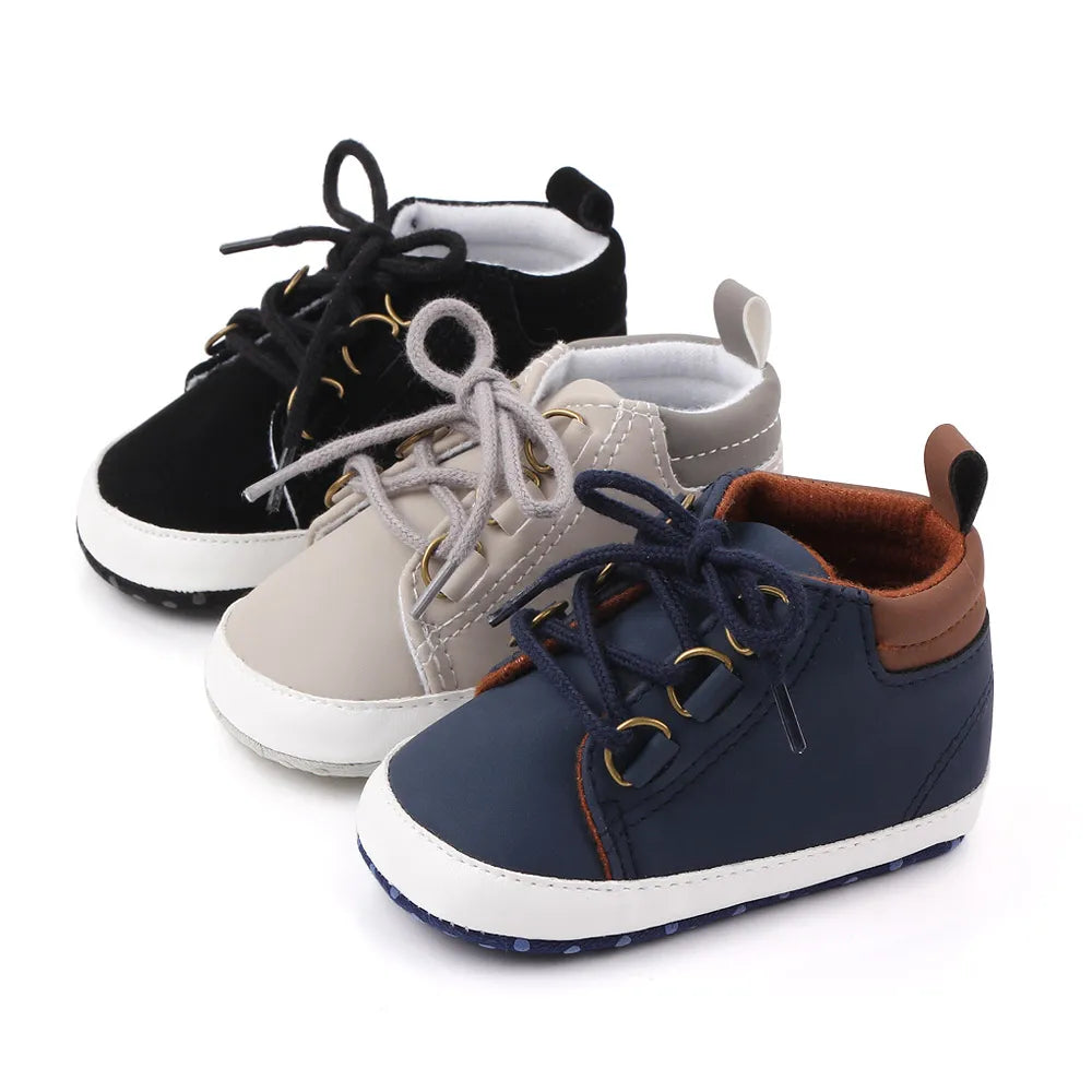 Baby Schuhe Frühling und Herbst Stil Weiche Baumwolle Rutschfeste Sohle Lässig für Jungen und Mädchen 0-9-18 Monate Kleinkind Vorlaufen D2351