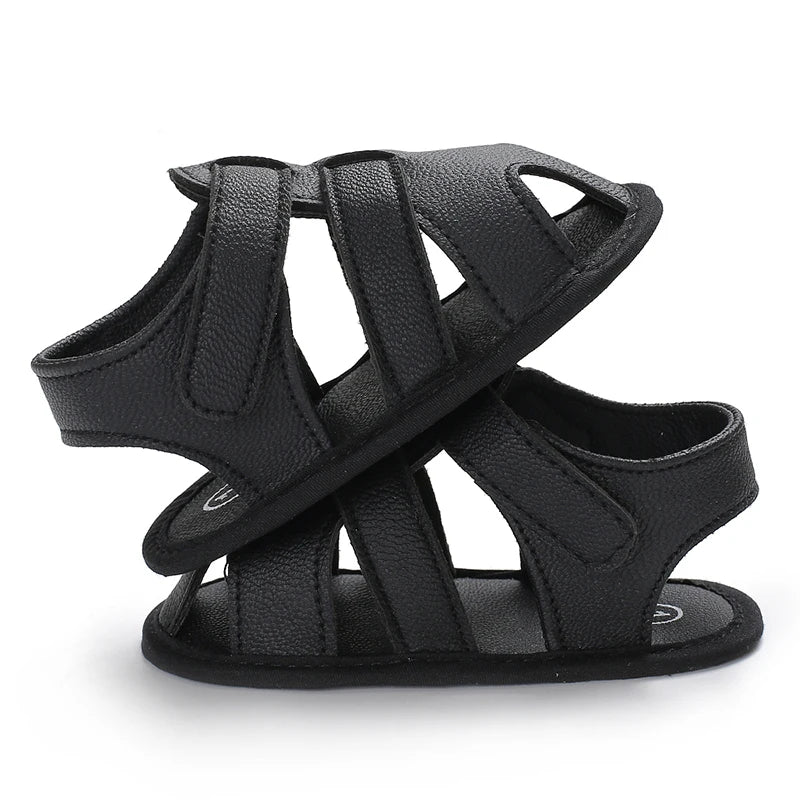 0-18M Baby Walking Sandals - Breathable Anti-Slip Soft Sole Shoes for Newborn Boys & Girls, Summer Infant First Walkers