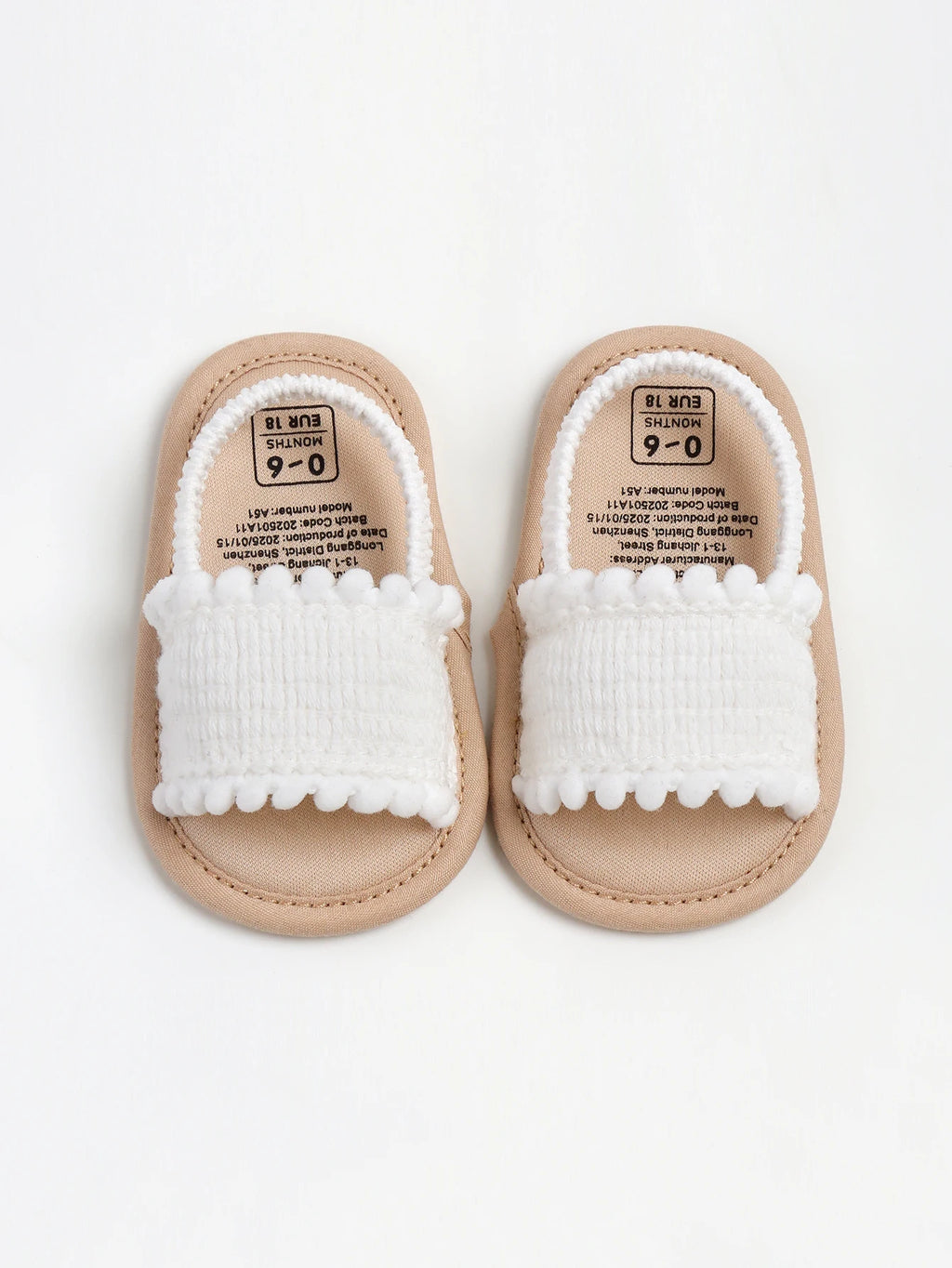 Baby girl sandals, summer shoes, outdoor first step for toddlers to learn to walk summer shoes for babies aged 0-18 months