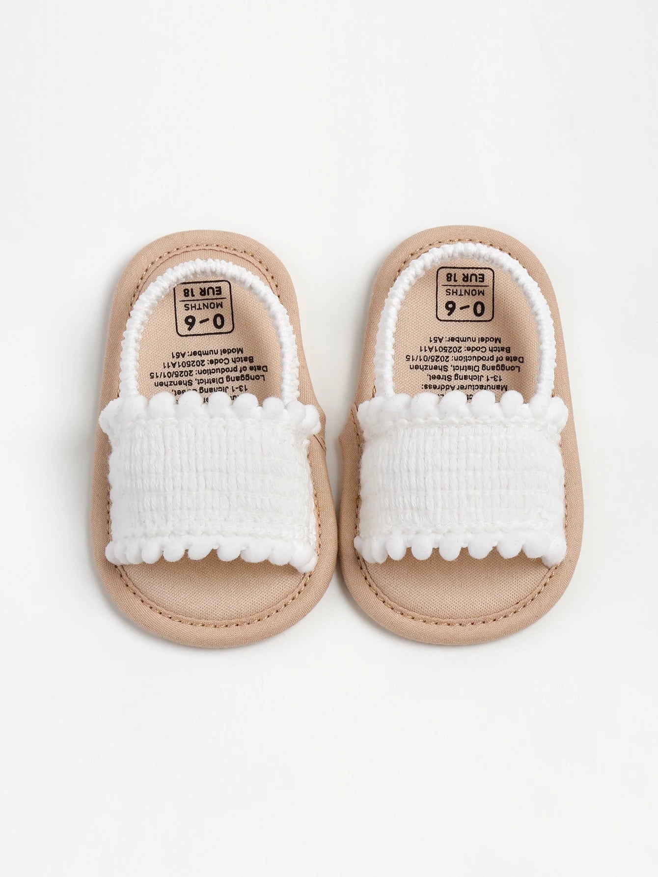 Baby girl sandals, summer shoes, outdoor first step for toddlers to learn to walk summer shoes for babies aged 0-18 months