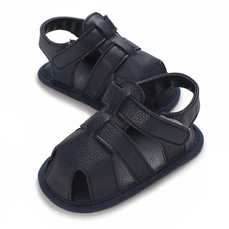 Baby Shoes Summer Collection For Boys Aged 0-1 Including Ankle Sandals and Baby Walking Shoes