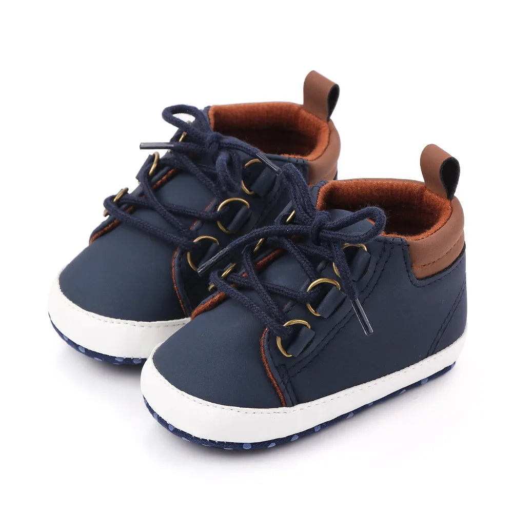 Baby Schuhe Frühling und Herbst Stil Weiche Baumwolle Rutschfeste Sohle Lässig für Jungen und Mädchen 0-9-18 Monate Kleinkind Vorlaufen D2351