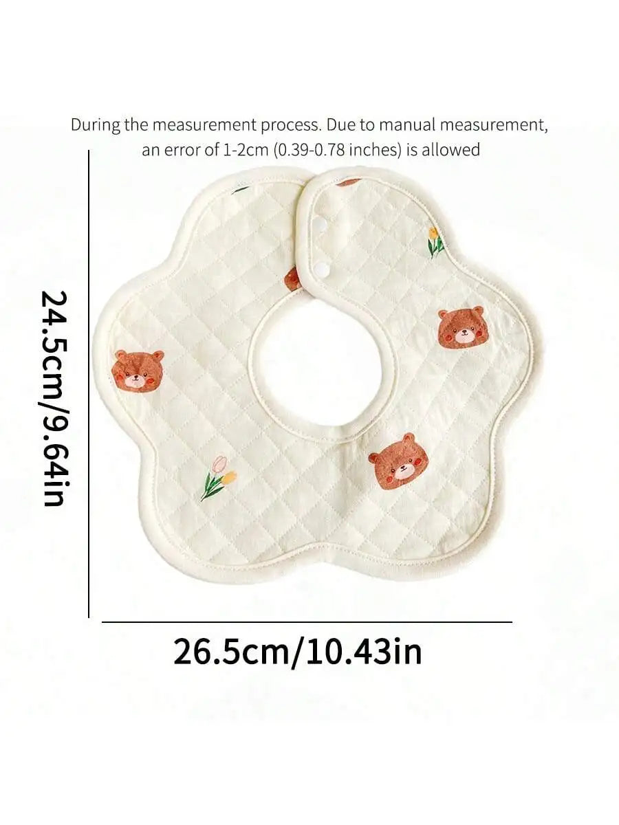 3Pcs Baby Bibs, Soft and Skin-Friendly - Anti-Drool - Anti-Vomiting - Newborn Absorbent and Breathable Bibs, Cute Cartoon Patterns, Suitable for Infants Aged 0-3 Years, Perfect Gift for Babies on Christmas, Halloween, and Tha