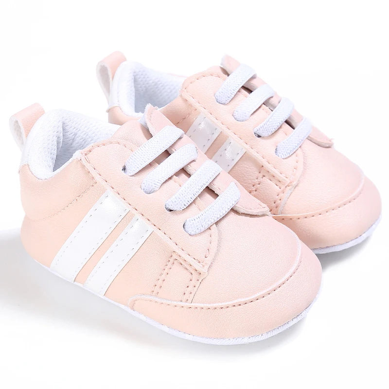 Male and Female Baby Sports Shoes 0-1 Year Old Soft Soled Fashionable Casual Walking Shoes For Spring/Summer Babies and Children