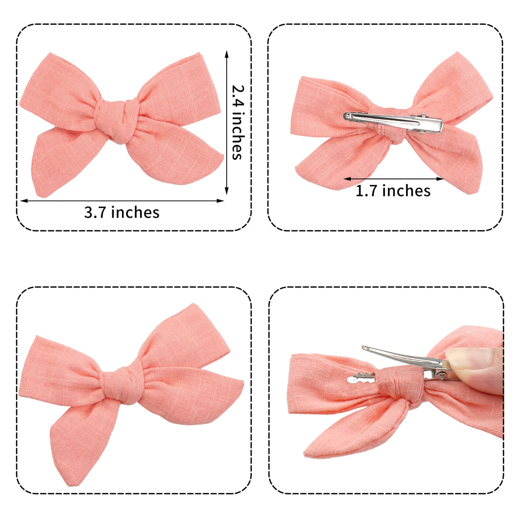 20 piezas de lazos para el pelo de bebé, clips para el pelo, accesorios para bebés, infantes, niños pequeños