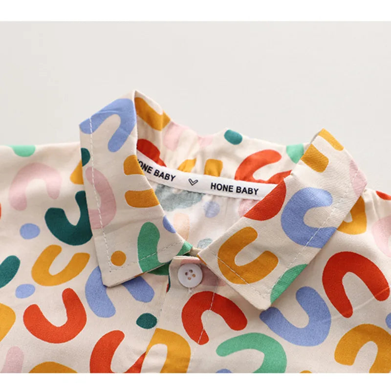 Nuevo Traje de Ropa de Verano para Bebés, Conjuntos Infantiles, Camisa de Letras de Moda para Niños, Pantalones Cortos, 2 Piezas/Conjuntos, Disfraz Casual para Niños Pequeños, Chándales para Niños