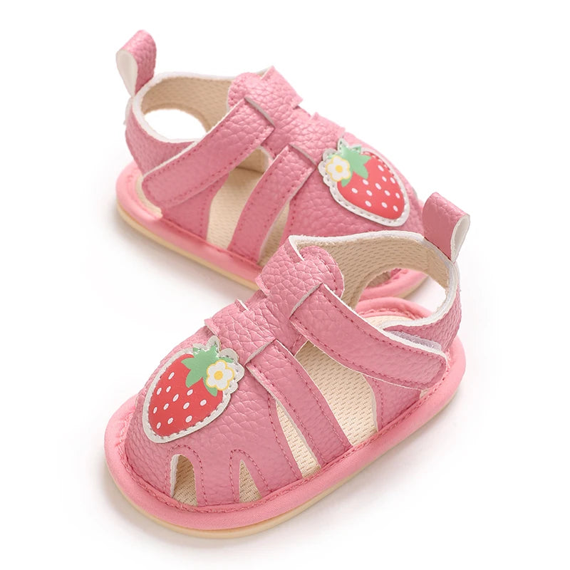Summer sandals for baby boys and girls, breathable baby summer sandals, first walking shoes for newborns at 18 months old
