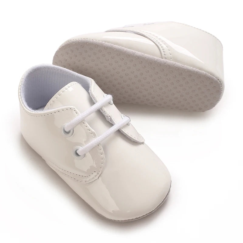 Baby Tie one's Shoes Sneakers Classical Sport Soft Sole PU Leather Shoes Solid color First Walker Newbor Baby Boy Girl Shoes