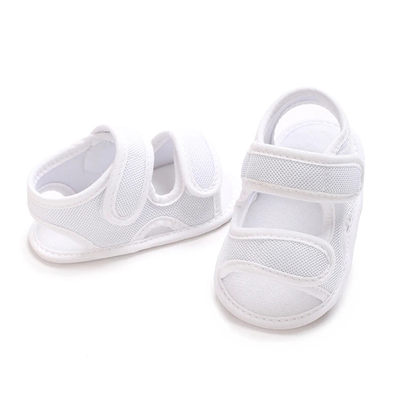 0-18M Baby Walking Sandals - Breathable Anti-Slip Soft Sole Shoes for Newborn Boys & Girls, Summer Infant First Walkers