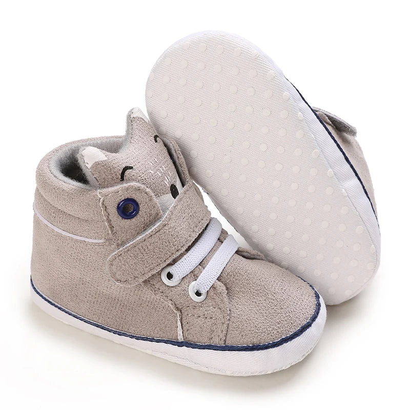 Cartoon Baby Sneakers Baby Boys Girls Canvas Shoes Non-slip Non-slip soft sole Comfortable Soft Unisex Baby Shoes 0-18M