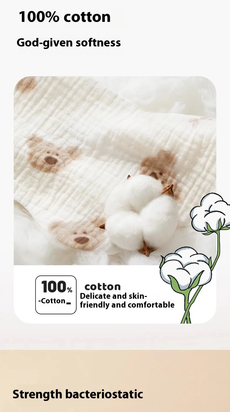 AIBEDILA Soft Baby Bibs Bandana Saliva Towels Burp Cloths Newborn Infant Toddler 0-1Y Comfortable Waterproof Feeding Bibs 2/3/4﻿
