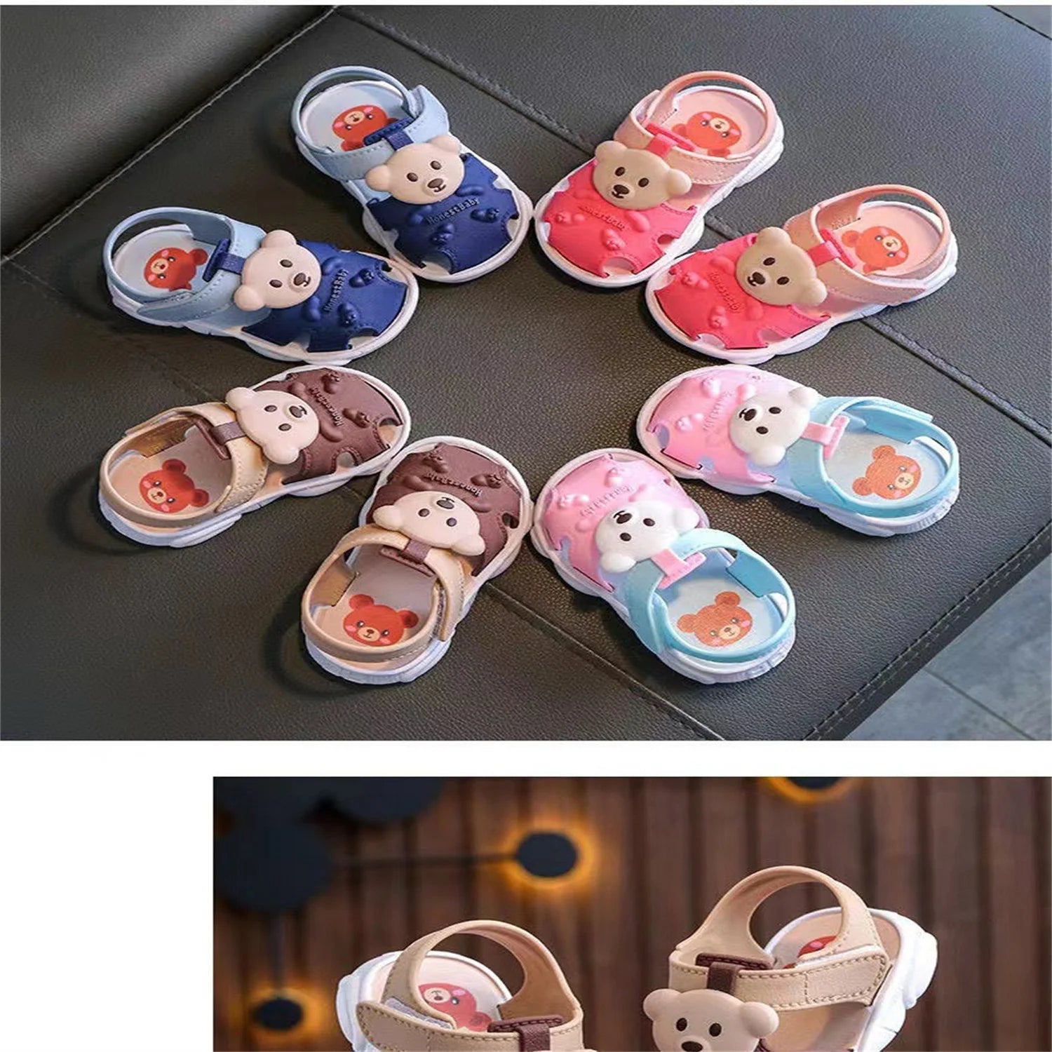 2025 Baby Sandals Summer Headed Vulnerable Shoes Breathable Sandals Baby 0-1-2-3 Years Old Non slip Soft Sole Walking Shoes