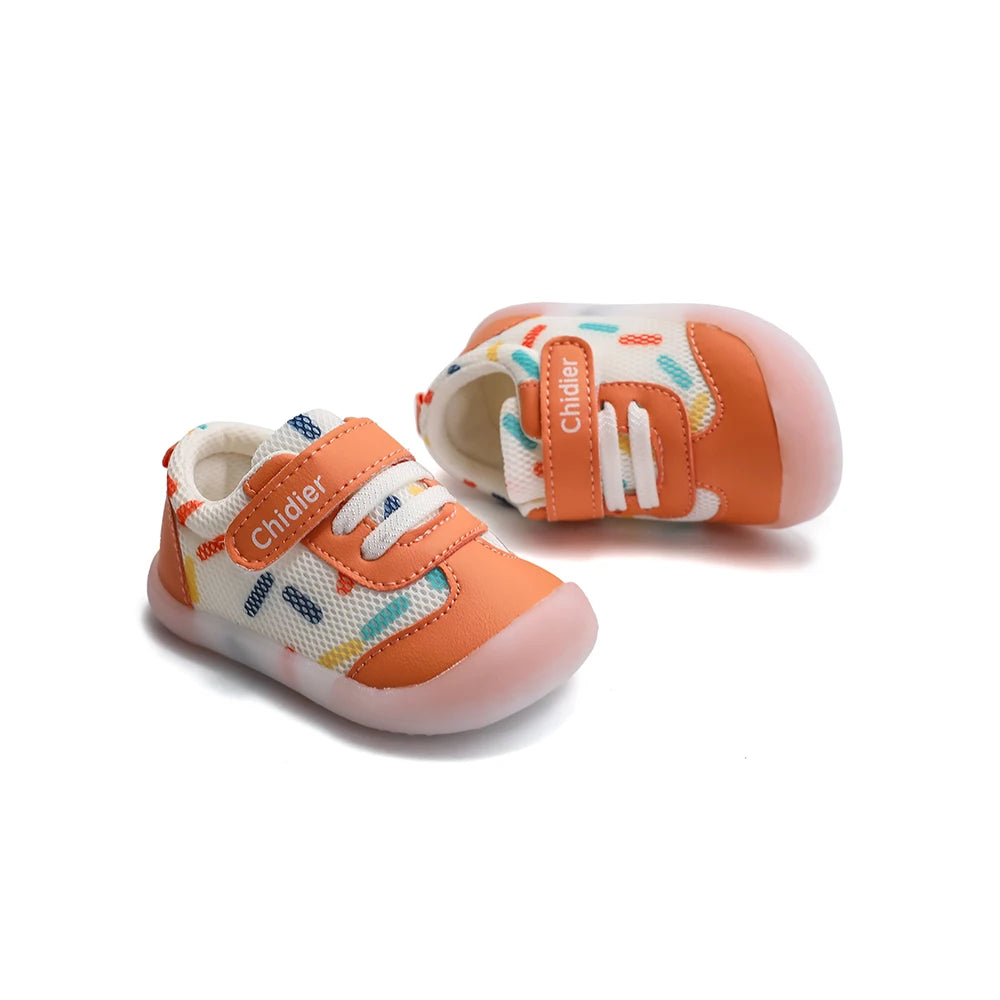 Baby Jungen Mädchen Atmungsaktive Mesh Kleinkindschuhe 1-2 Jahre Rutschfeste Weichsohlen-Sneaker